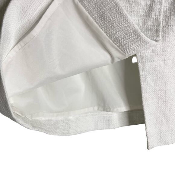 Banana Republic Skirt White Pencil Lined 4 Textured New - Picture 11 of 11